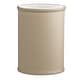 preview thumbnail 1 of 6, CONTEMPO 13qt Oval Wastebasket with Liner Beige