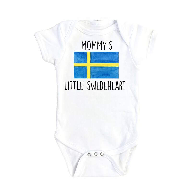Sweden Mommy - Baby Boy Girl Clothes Infant Bodysuit Funny Cute Newborn - White - 6-9M