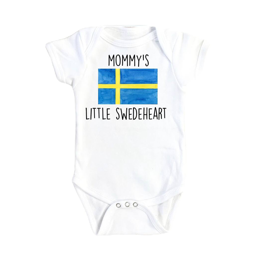 Sweden Mommy - Baby Boy Girl Clothes Infant Bodysuit Funny Cute Newborn