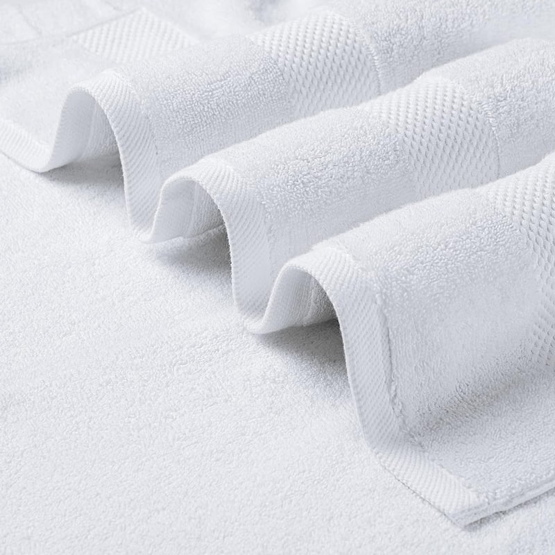 Delara Organic Cotton Feather Touch Hand Towel, Quick Dry, 650 GSM , Pack of 4, 20"X30"