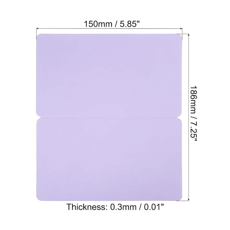 Blank Greeting Cards,50Pcs Favor Decor Foldable Blank Card, Card Paper - Light Purple
