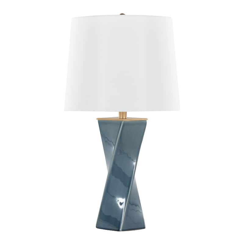 Porch & Den Sauda Square 27" Ceramic Table Lamp