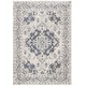 preview thumbnail 131 of 164, SAFAVIEH Monaco Lillie Boho Medallion Distressed Area Rug 4' x 5'7" - Ivory/Grey