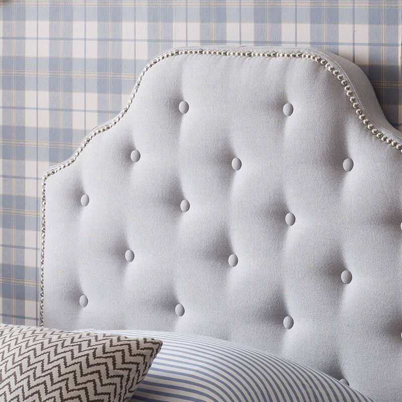 Silas Studded Fabric Twin-size Headboard by Christopher Knight Home
