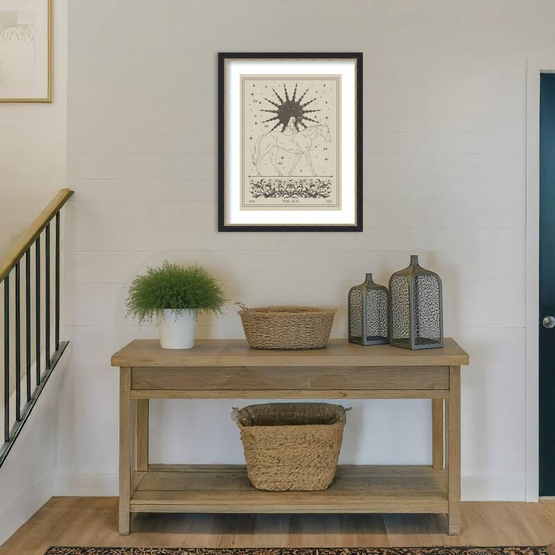 The Sun by Nktn Wood Framed Wall Art Print