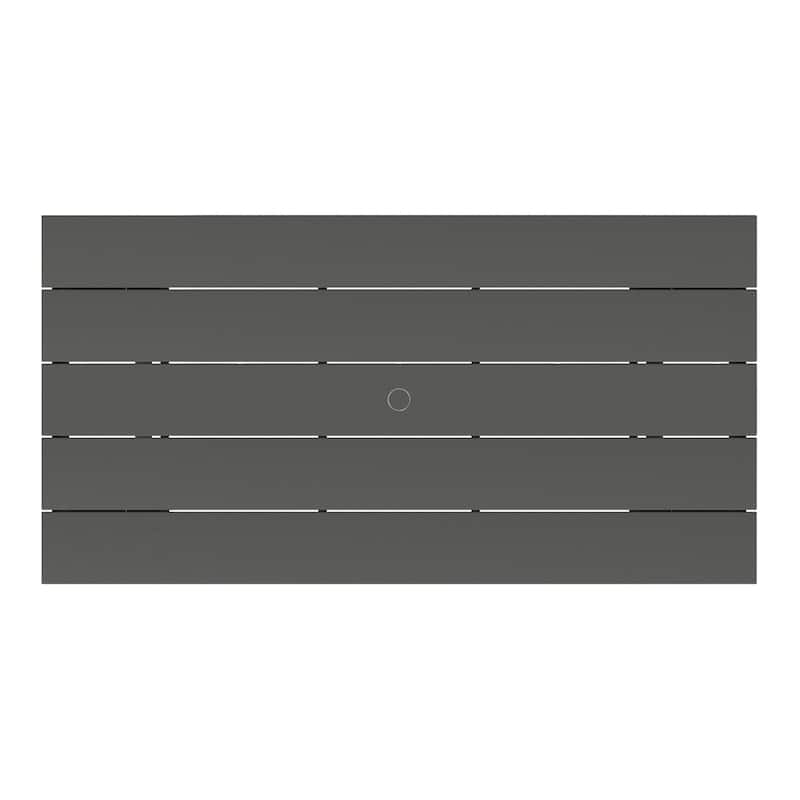 Polytrends Shoreside 66 Inch By 34 Inch Rectangular Patio Dining Table