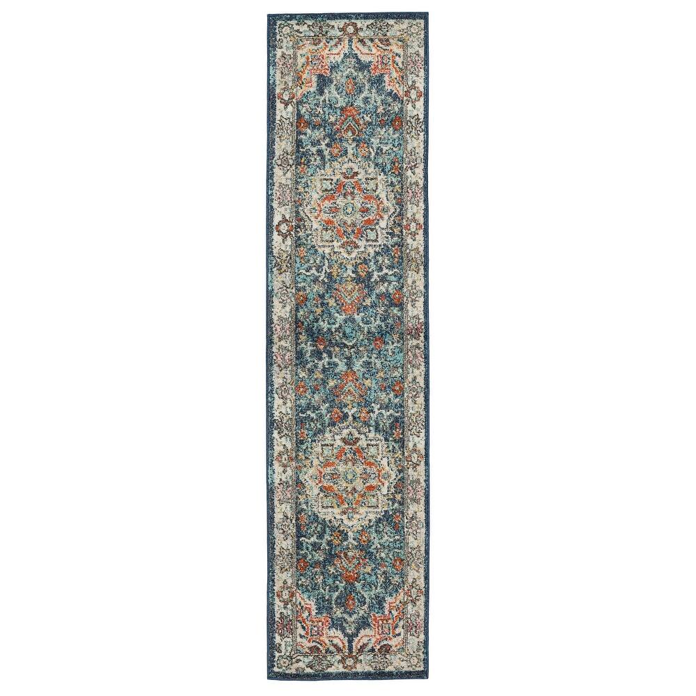 Mohawk Home Dellen Traditional Medallion Area Rug