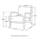 preview thumbnail 7 of 37, Glitzhome Set of 2 30.75"H Mid-Century Modern PU Leather Accent Chairs with Cushion - 25.75"W x 33.75"D x 30.75"H