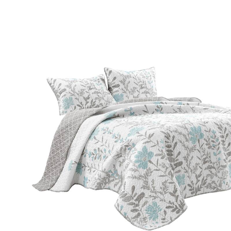 Lush Decor Copper Grove Patos Reversible 3-piece Quilt Set