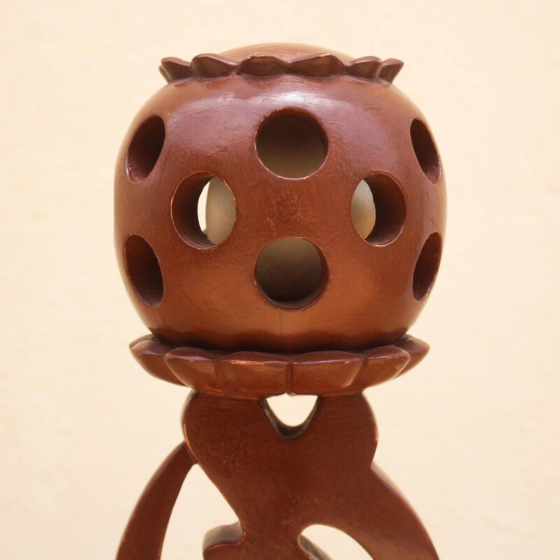Novica Handmade Gye Nyame Trophy Wood Sculpture
