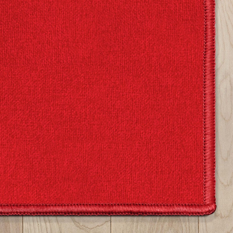 Well Woven Plain Solid Modern Flat-Weave Area Rug