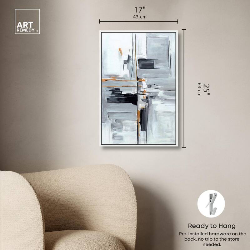 Elegant Grey Shades II Canvas by Art Remedy