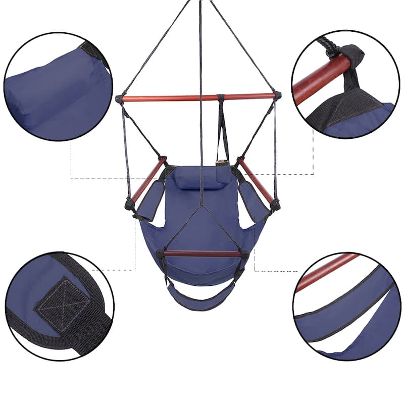 42" Outdoor S-shaped Hook High Strength Assembled Hanging Seat