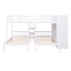 preview thumbnail 24 of 28, Minimalist Design Full-Over-Twin-Twin Bunk Bed with 3 drawers,Shelves, Wardrobe and Mirror,Store Books,Display Decorations