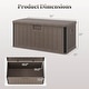 preview thumbnail 6 of 42, Costway Storage Box with Lockable Design & Gas Strut Handle 2 Person - See Details