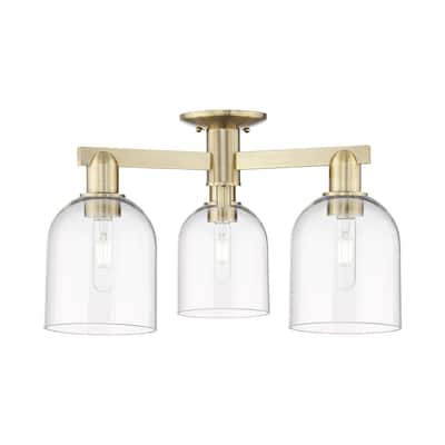 Innovations Lighting 716-3F-12-23 Bella Semi-Flush Bella 3 Light 23"