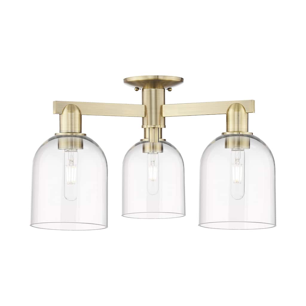 Innovations Lighting 716-3F-12-23 Bella Semi-Flush Bella 3 Light 23"