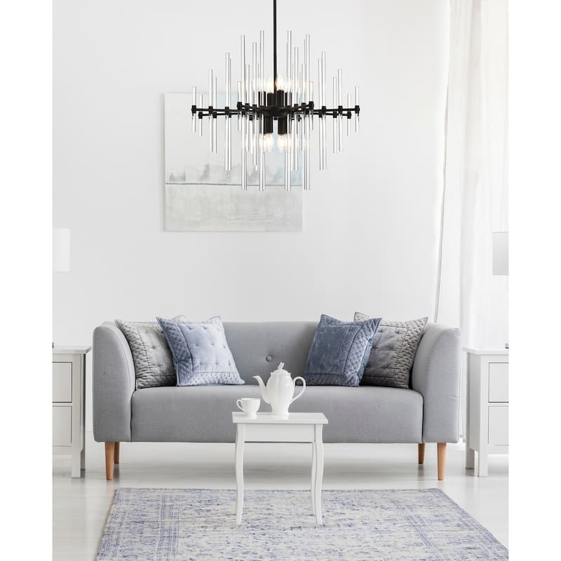Samuel 27 inch Crystal Rod Pendant - N/A