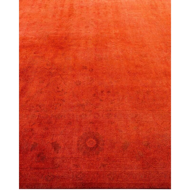 Vibrance One-of-a-Kind Hand-Knotted Area Rug - Orange, 6' 3" x 8' 10" - 6' 3" x 8' 10"