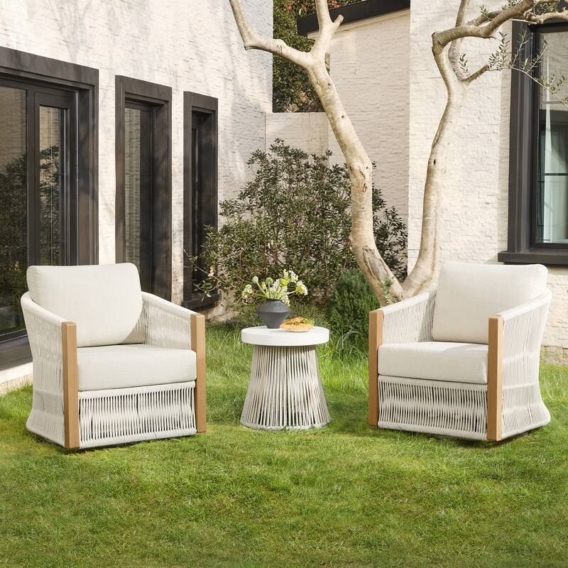 Spruce & Spring Carlos 3-Piece Outdoor Patio Furniture Conversation Sets