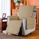 preview thumbnail 54 of 55, Subrtex Reversible Recliner Sofa Slipcover With Pockets L - Sand
