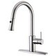 preview thumbnail 18 of 30, Ultra Faucets Euro Collection Single-Handle Kitchen Faucet With Pull-Down Spray Brushed Nickel UF14203