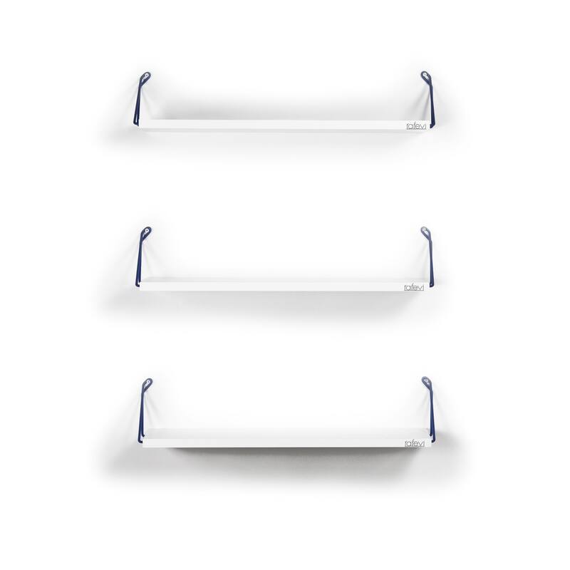 Altora Wood Base Modern Triple Shelf