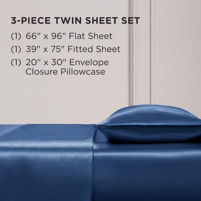 Juicy Couture Silky Satin Sheet Set