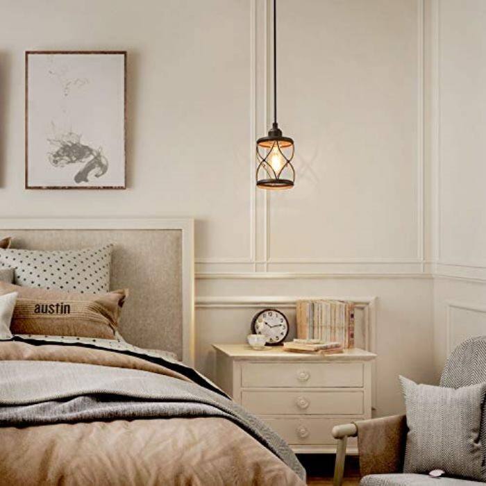 Farmhouse mini industrial island pendant light fixture