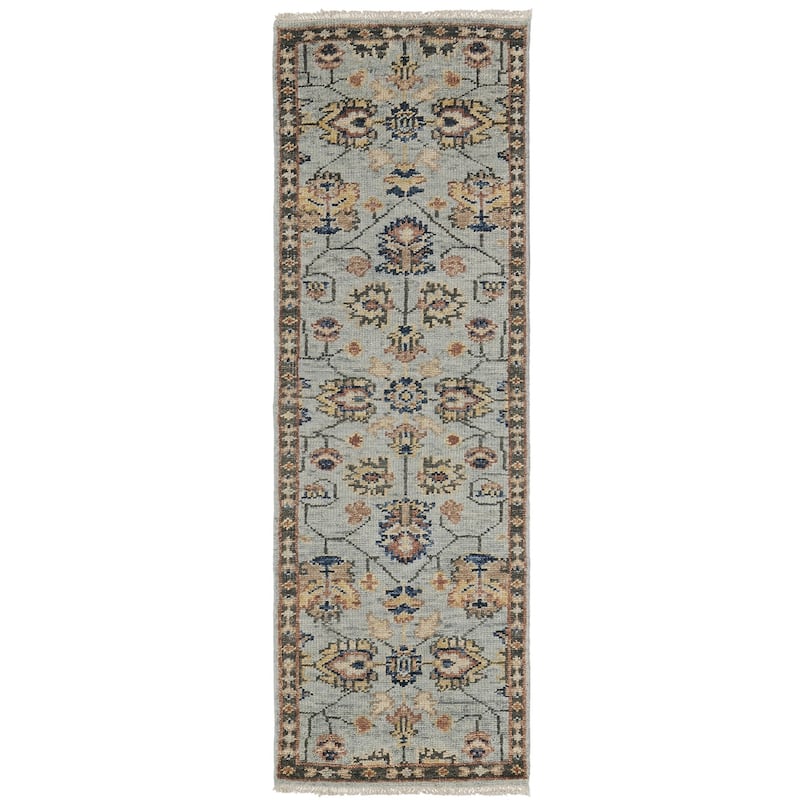 Zuyof Traditional Stain Resistant with Fringe Area Rug By HomeRoots - 96' X '30' X '0.28
