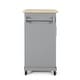 preview thumbnail 24 of 33, Batavia Indoor Kitchen Cart with Wheels by Christopher Knight Home