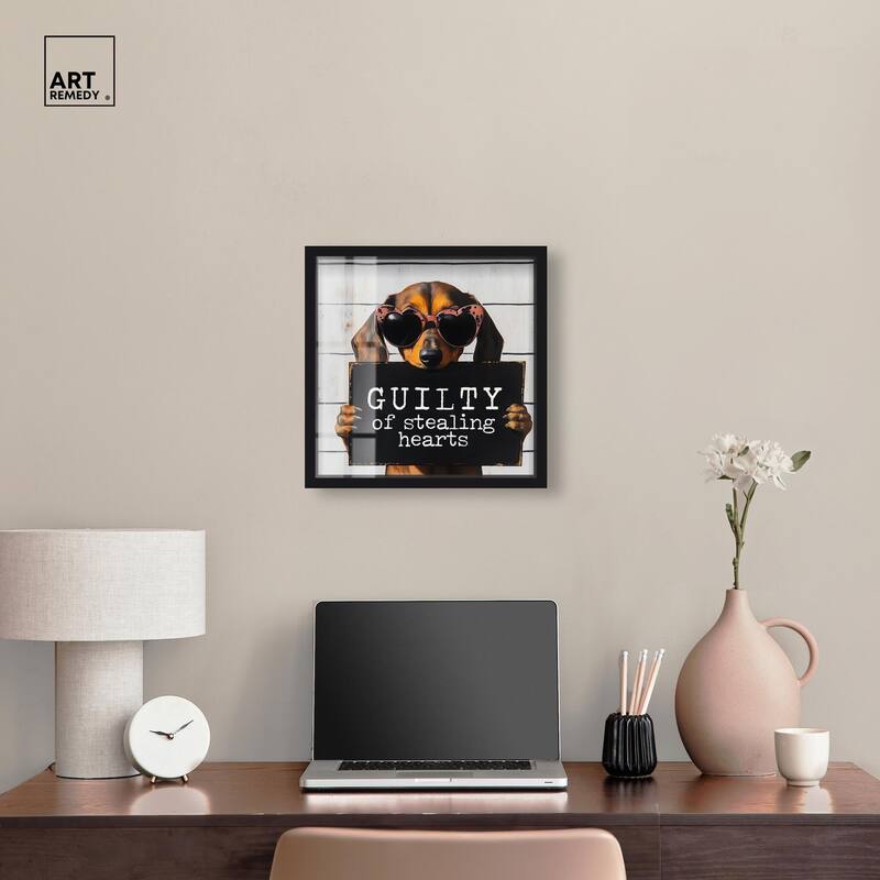 Guilty of Stealing Hearts Shadowbox by Art Remedy