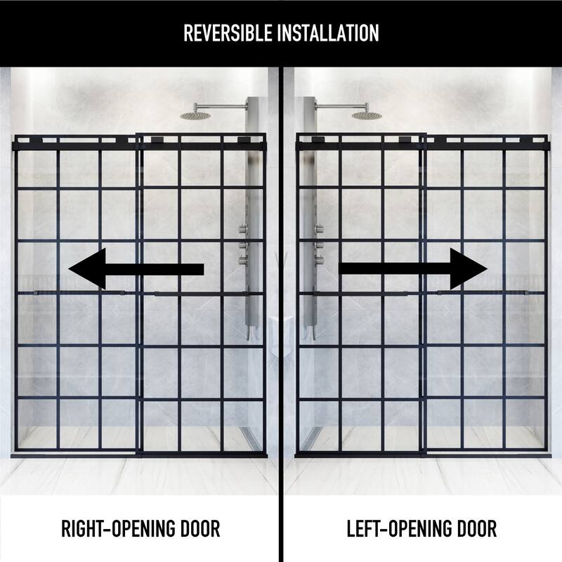 VIGO Houston Frameless Sliding Door
