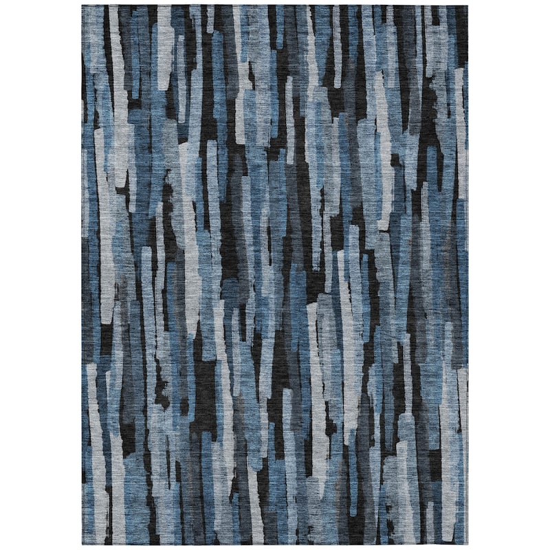 Machine Washable Indoor/ Outdoor Contemporary Chantille Rug