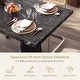 preview thumbnail 14 of 13, 70'' Wood Dining Tables with Metal Base For 6-8 People , Rectangle Kitchen Table & Brown Computer Desk For Home Office