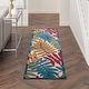 preview thumbnail 12 of 16, Nourison Aloha Leaf Print Vibrant Indoor/Outdoor Area Rug