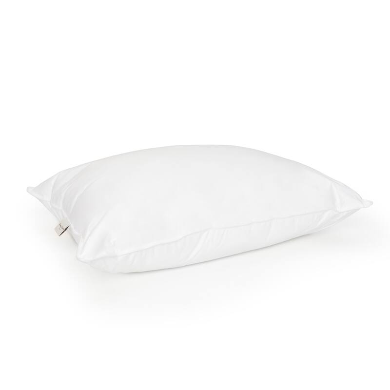 Queen Size Down Alternative Medium Pillow 2 Pack for Back Sleepers by