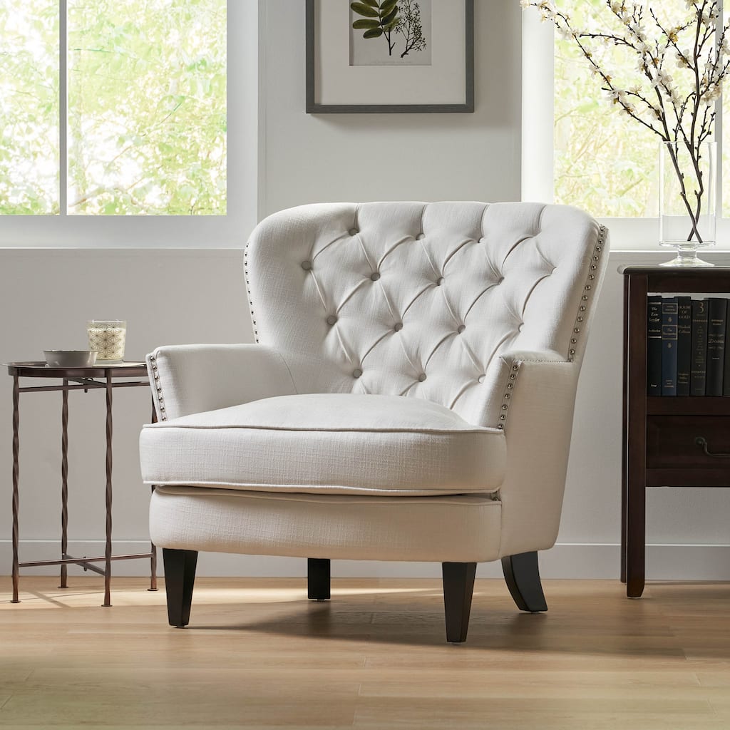 Modern Accent Chair Upholstered Foam Filled Living Room Chairs Comfy Reading Chair