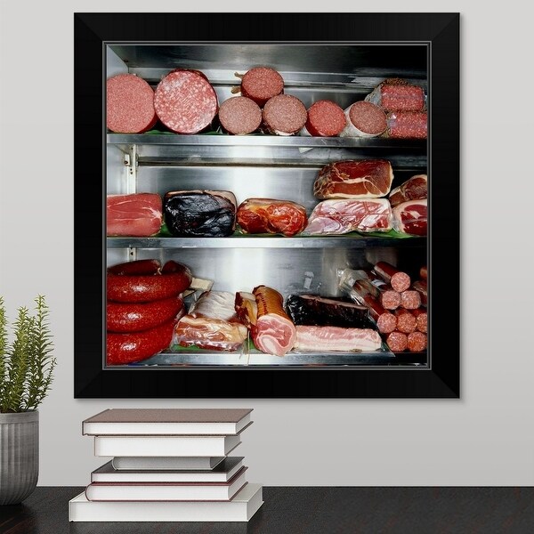 "Delicatessen Meat" Black Framed Print