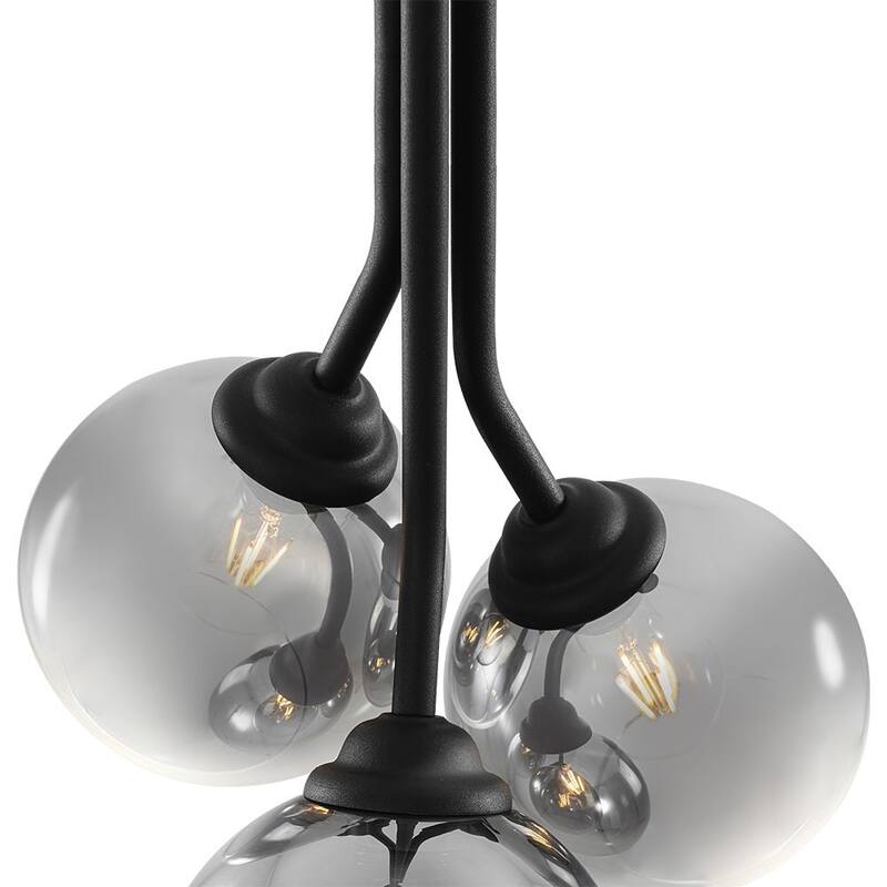 3-Light Contemporary Handcrafted Mirror Glass Pendant - N/A