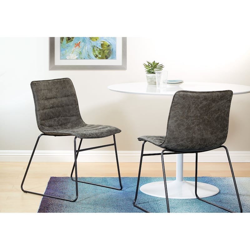 Halo Stacking Chair (Set of 2) - Charcoal