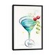preview thumbnail 1 of 10, iCanvas "Cocktail II" by Patricia Pinto Framed Canvas Print Black - 40x26