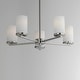 preview thumbnail 3 of 2, Maxim 10286SW Lateral 5 Light 24" Wide Pillar Candle Style Chandelier