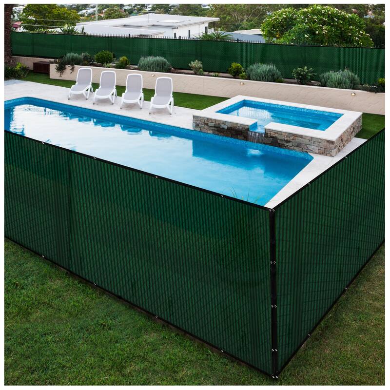 Boen Privacy Netting Green 6' x 100', w/ Reinforced Grommets