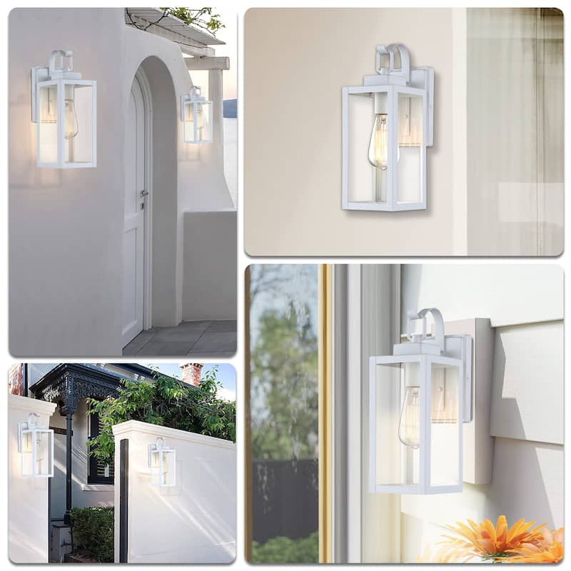 2 PACK 1-Light Outdoor Wall Light Sconce - 5"x6.7"x13.75"