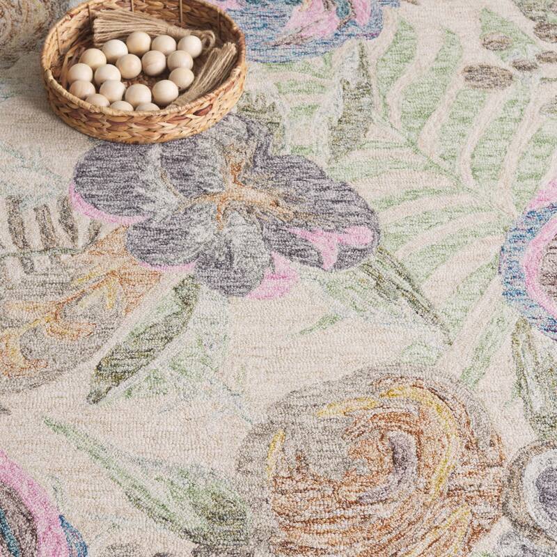 SAFAVIEH Handmade Blossom Lyuba Modern & Contemporary Wool Rug