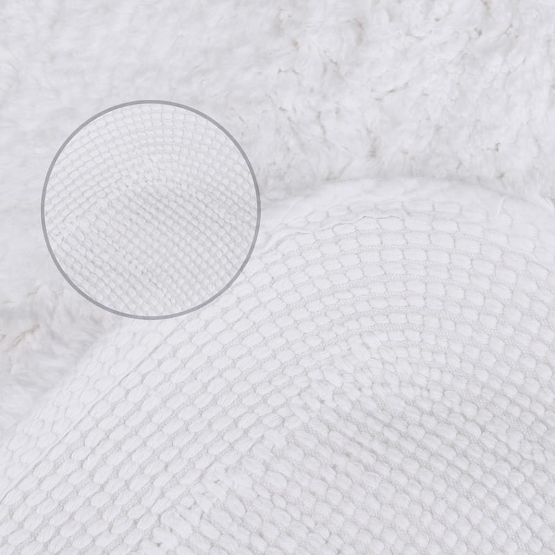 100% Cotton Mat Rug, Plush Water Absorbent Luxury Rectangular for Bathroom Vanity, Bathtub/Shower, Hotel