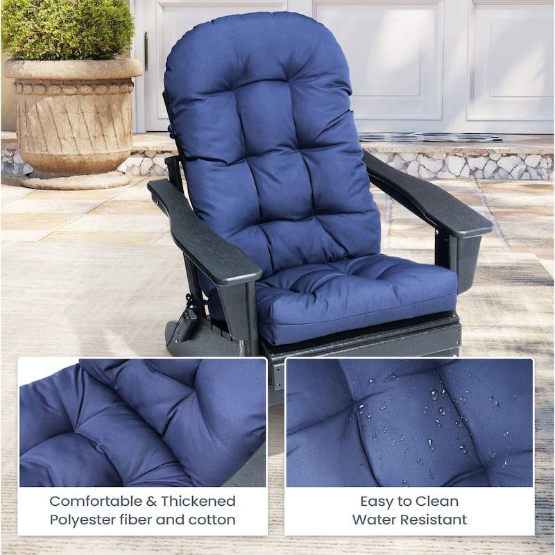 Outdoor Adirondack Chair Cushion Rocking Chair Cushions Thickened Patio Chair Pad with Sunbrella