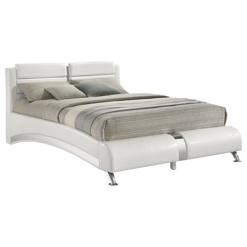 Upholstered Bed - Modern Bedroom Design with Cushioned Headboard & High Gloss Finish
