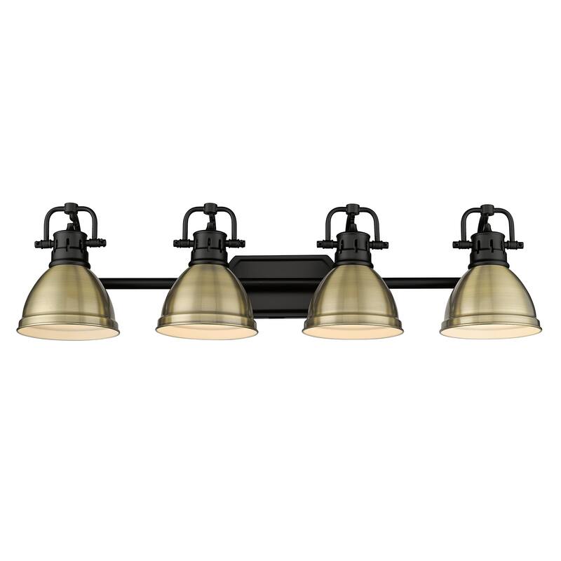 Golden Lighting 3602-BA4 AB Duncan 4 Light 34" Wide Vanity Light with